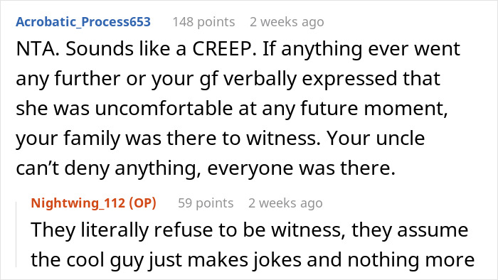 Guy Is Disgusted By His Uncle For Being Too Touchy With His GF, Calls Him Out In Front Of Everyone