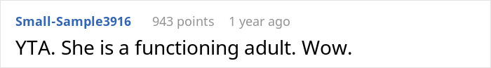 Reddit comment discussing the exclusion of an autistic cousin from a child-free wedding rule. Reddit comment discussing the exclusion of an autistic cousin from a child-free wedding rule.