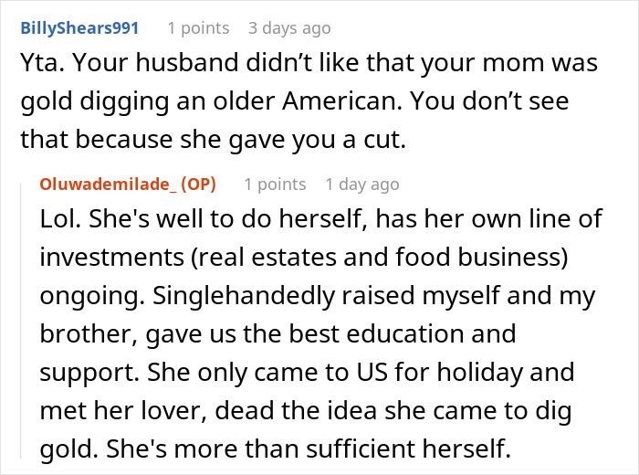 Reddit comments discussing dislike for MIL's partner and potential fortune. Reddit comments discussing dislike for MIL's partner and potential fortune.