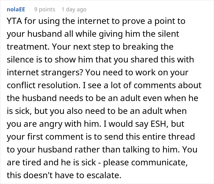 Sleep-Deprived Wife Loses It As Sick Husband Keeps Waking Her Up, Then Asks For Help Sleep-Deprived Wife Loses It As Sick Husband Keeps Waking Her Up, Then Asks For Help