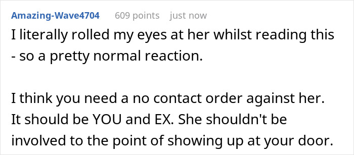 Reddit comment discussing mom's reaction to kids' stepmom whining about bonding issues. Reddit comment discussing mom's reaction to kids' stepmom whining about bonding issues.