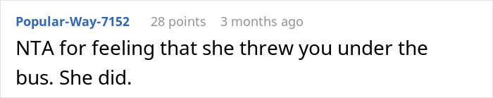 Text comment on forum discussing a husband's disagreement over being called "unhelpful.