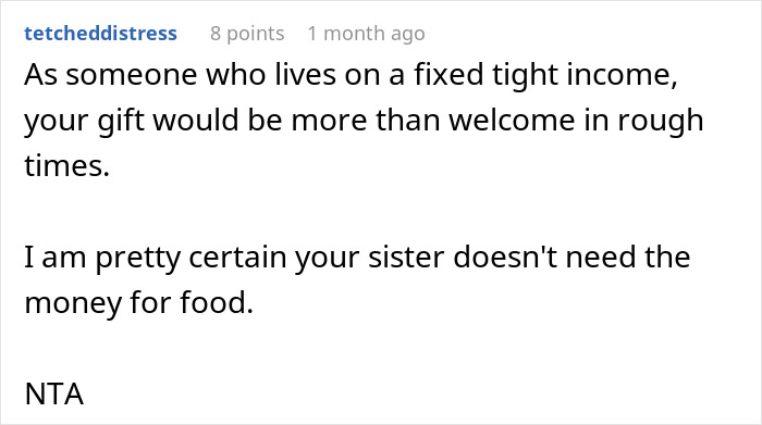 Comment discussing offering groceries and financial advice related to Dollar Tree.