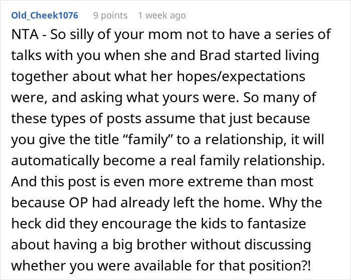 Teen Prioritizes His Mom Over Her New Family, Doesn’t Get Why Everyone’s So Upset Teen Prioritizes His Mom Over Her New Family, Doesn’t Get Why Everyone’s So Upset