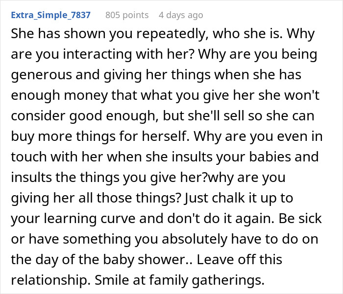 Woman Considers Cutting Out Her Favorite Cousin From Her Life After How Nasty She Became As A Mom