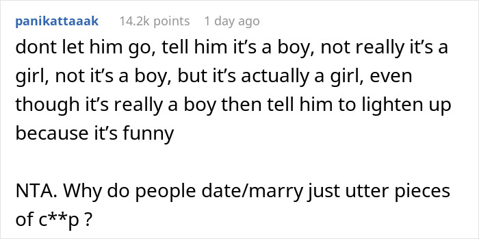 Confusing relationship advice discussion on pregnancy appointments.