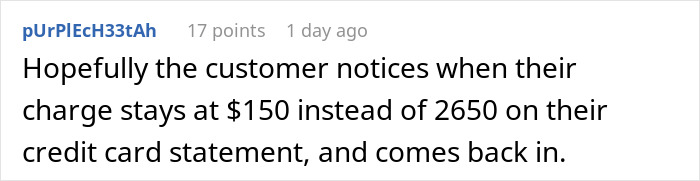 Comment about a customer leaving a $2,500 tip for a server. Comment about a customer leaving a $2,500 tip for a server.
