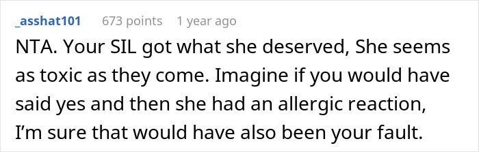 Reddit comment discussing regret over using expensive skincare without permission.