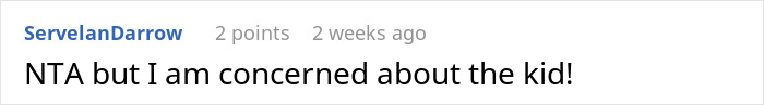 Reddit comment expressing concern about dad's ex-wife and son's situation.