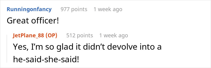 Reddit comments on a police intervention about a driveway dispute with a mom with dementia.