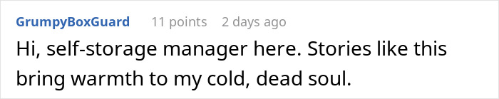 Text comment from GrumpyBoxGuard about a story on toxic girlfriend revenge.