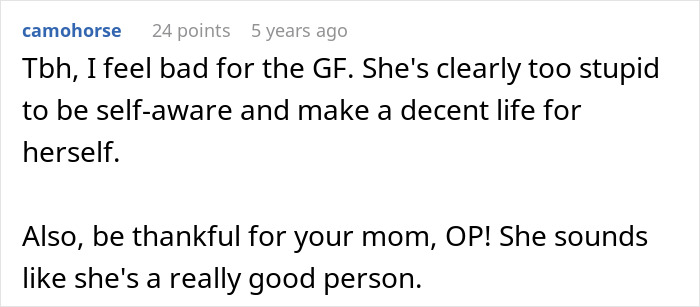 Comment discussion around dad, girlfriend, and teen conflict regarding "new mom. Comment discussion around dad, girlfriend, and teen conflict regarding "new mom.