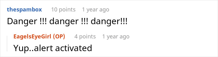 Text exchange discussing feelings about a husband's coworker. Text exchange discussing feelings about a husband's coworker.