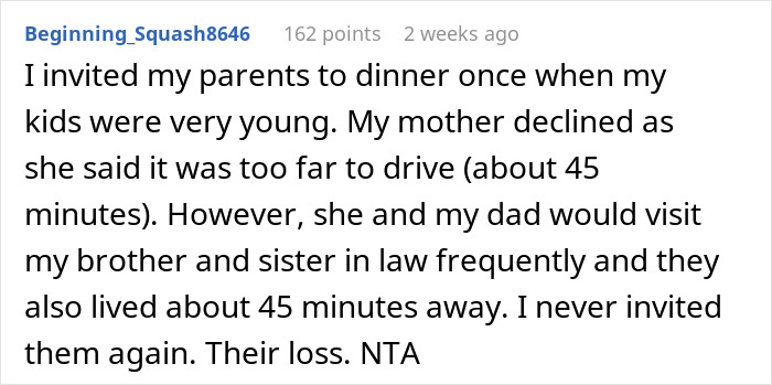 Grandparents Favor Daughter's Kid Over Son's Triplets, So Wife Cancels B-Day Invite