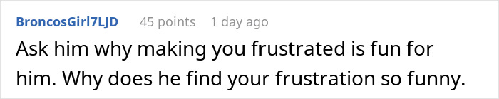 Comment discussing frustration with a man bothering his wife during pregnancy appointments.