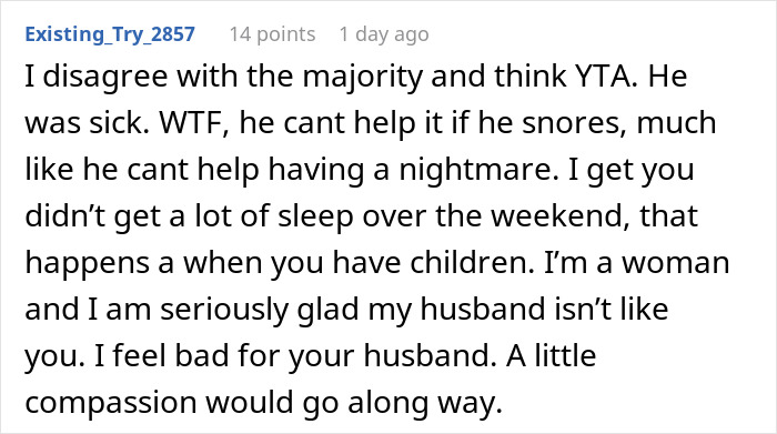 Sleep-Deprived Wife Loses It As Sick Husband Keeps Waking Her Up, Then Asks For Help Sleep-Deprived Wife Loses It As Sick Husband Keeps Waking Her Up, Then Asks For Help