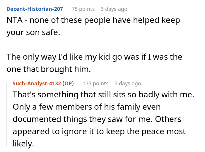 Online discussion about a mom being strict and unfair, refusing to let her son attend a family BBQ due to stepsiblings.