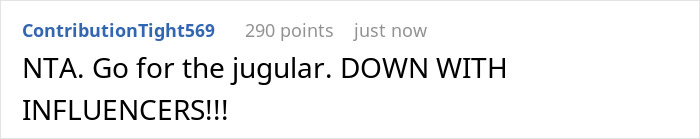 Comment on influencers being shamed, with user expressing anger and calling for action against them. Comment on influencers being shamed, with user expressing anger and calling for action against them.