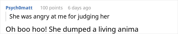 Text exchange criticizing a woman for abandoning her cat while claiming to be re-homing it.