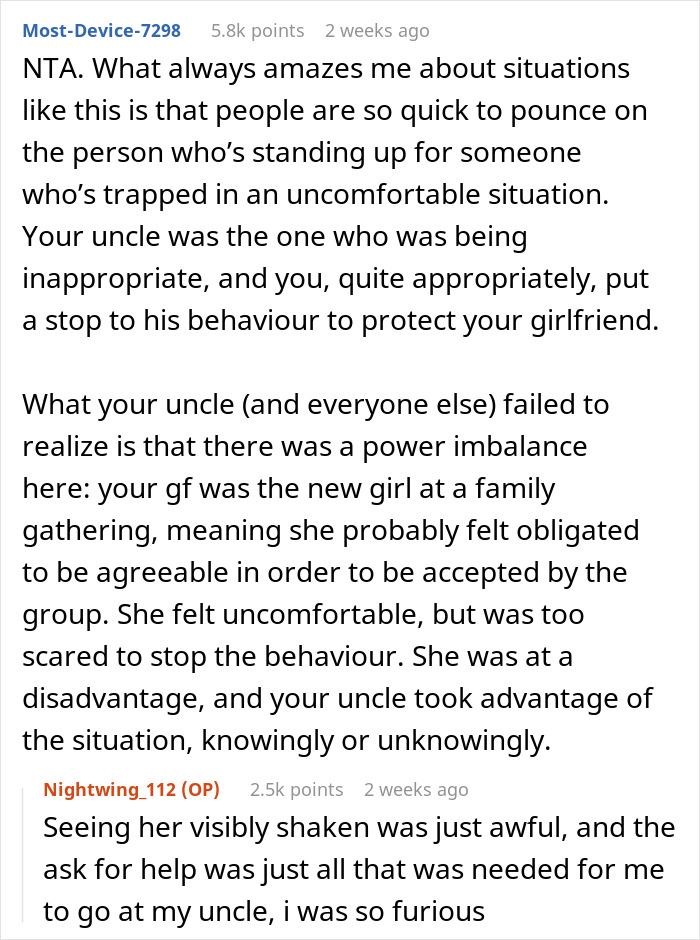 Guy Is Disgusted By His Uncle For Being Too Touchy With His GF, Calls Him Out In Front Of Everyone