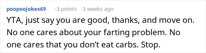 Comment on Reddit about ignoring dietary issues while selling cookies. Comment on Reddit about ignoring dietary issues while selling cookies.