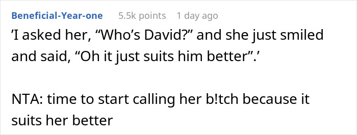 Text exchange about MIL renaming grandson randomly, DIL's frustration visible in her response.