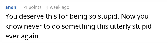 Comment criticizing the act of stealing rent money, reflecting disapproval of the system. Comment criticizing the act of stealing rent money, reflecting disapproval of the system.