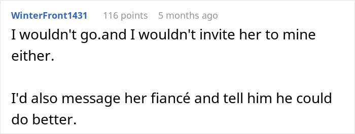 Text expressing a suggestion to tell a fianc&eacute; he deserves better.