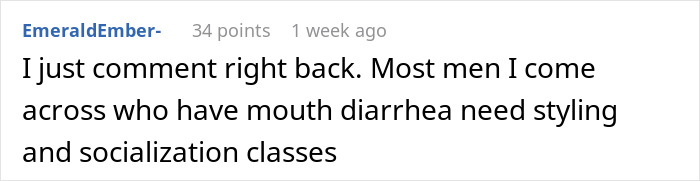 Text response about coworker's audacity, mentioning need for styling and socialization classes. Text response about coworker's audacity, mentioning need for styling and socialization classes.