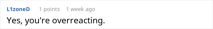Reddit comment saying, "Yes, you're overreacting," related to stealing rent money. Reddit comment saying, "Yes, you're overreacting," related to stealing rent money.