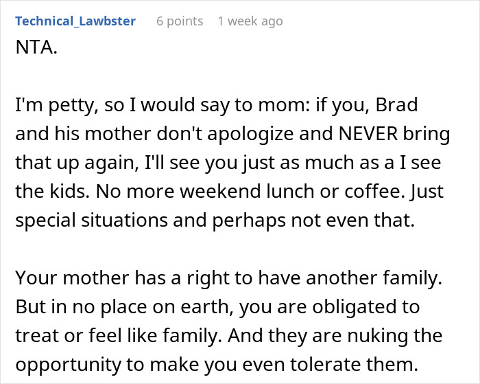 Teen Prioritizes His Mom Over Her New Family, Doesn’t Get Why Everyone’s So Upset Teen Prioritizes His Mom Over Her New Family, Doesn’t Get Why Everyone’s So Upset