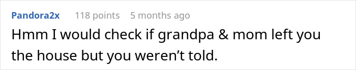 Comment on 16YO going out, suggesting checking if grandpa and mom left house without telling.