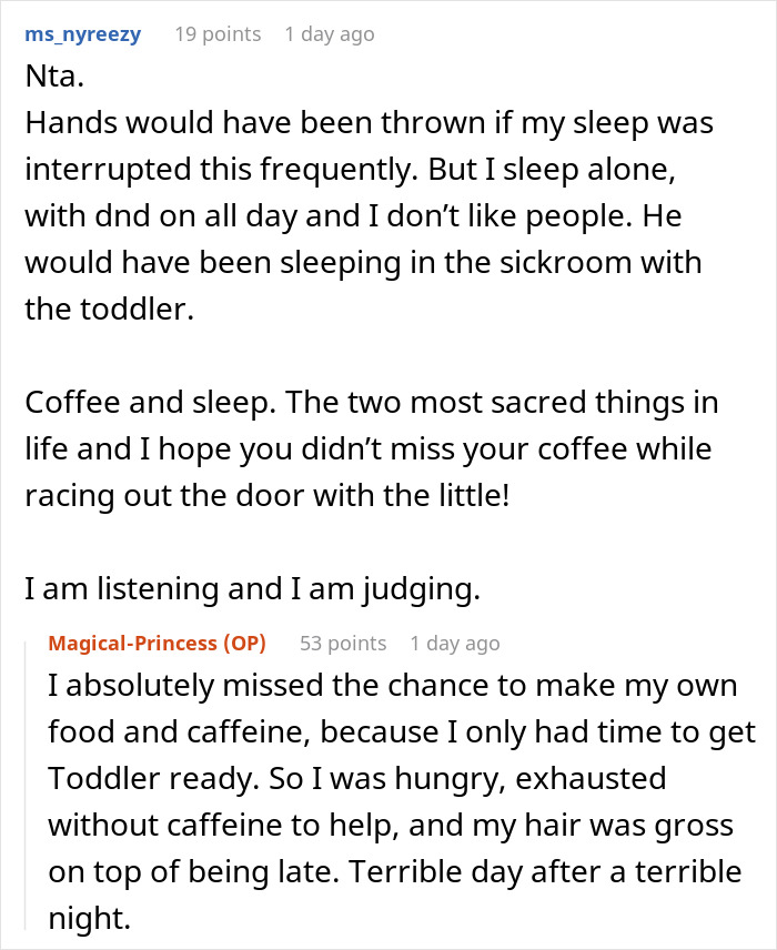 Sleep-Deprived Wife Loses It As Sick Husband Keeps Waking Her Up, Then Asks For Help Sleep-Deprived Wife Loses It As Sick Husband Keeps Waking Her Up, Then Asks For Help