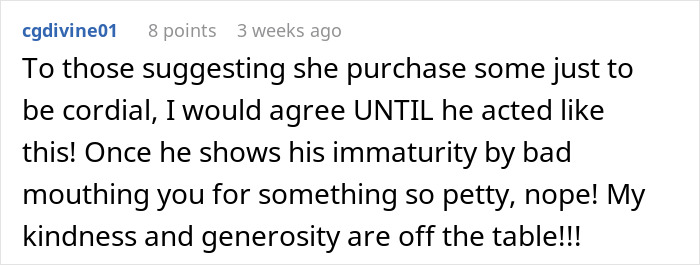 Screenshot of a comment discussing guilt over buying Girl Scout cookies with gluten issues. Screenshot of a comment discussing guilt over buying Girl Scout cookies with gluten issues.