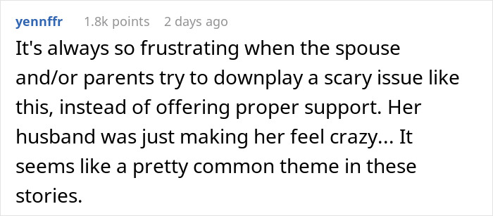 Comment discussing frustration with lack of support over creepy student comment, highlighting a common theme with spouses. Comment discussing frustration with lack of support over creepy student comment, highlighting a common theme with spouses.
