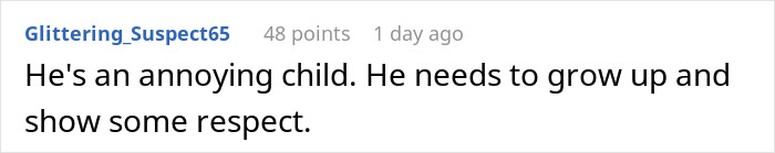 Reddit comment reacting to a husband bothering his wife at pregnancy appointments, calling him an annoying child.