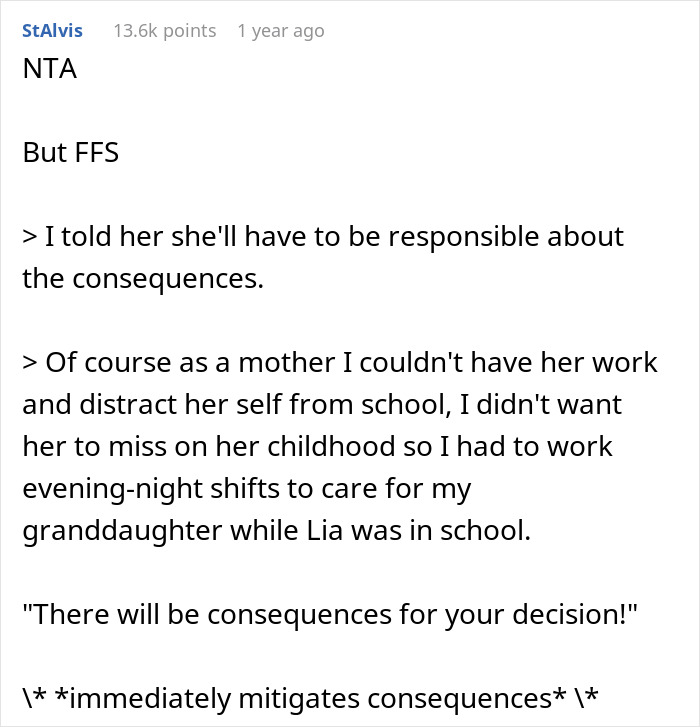 Text conversation discussing babysitting on Valentine's Day, emphasizing responsibility and consequences.