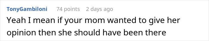 Comment on mom’s opinion about daughter wearing suit to prom, highlighting the need for a reality check. Comment on mom’s opinion about daughter wearing suit to prom, highlighting the need for a reality check.