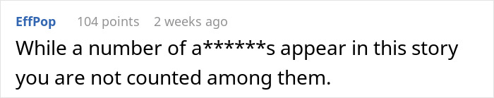 Comment on offensive tattoo story discussion with censored text. Comment on offensive tattoo story discussion with censored text.