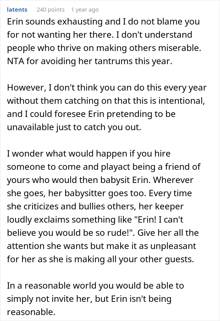 Text from a forum discussing issues with a vegan family member at a barbecue. Text from a forum discussing issues with a vegan family member at a barbecue.