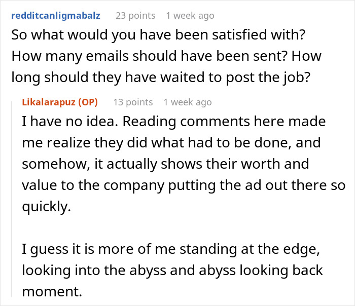 Reddit discussion on coworker died emails job posting timing, featuring user comments on handling company responses. Reddit discussion on coworker died emails job posting timing, featuring user comments on handling company responses.