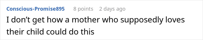 Comment questioning a mother-in-law's attempt to gain attention. Comment questioning a mother-in-law's attempt to gain attention.