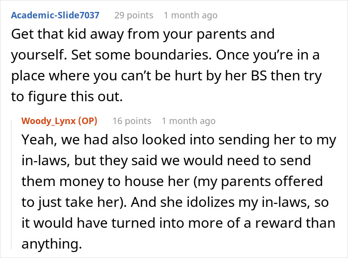 Reddit conversation about stepdaughter&rsquo;s lies and family advice.