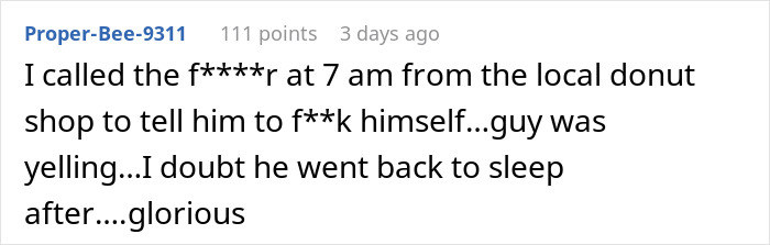 Text exchange about waking hotel room neighbors early after partying too hard.