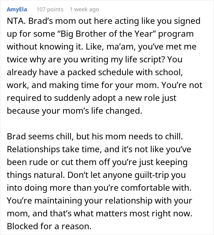 Teen Prioritizes His Mom Over Her New Family, Doesn’t Get Why Everyone’s So Upset Teen Prioritizes His Mom Over Her New Family, Doesn’t Get Why Everyone’s So Upset