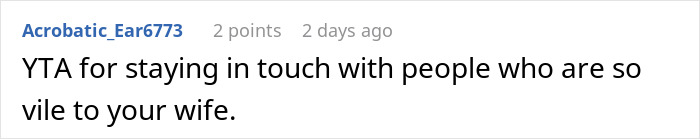 Comment on family discord and respecting your wife in relationships. Comment on family discord and respecting your wife in relationships.