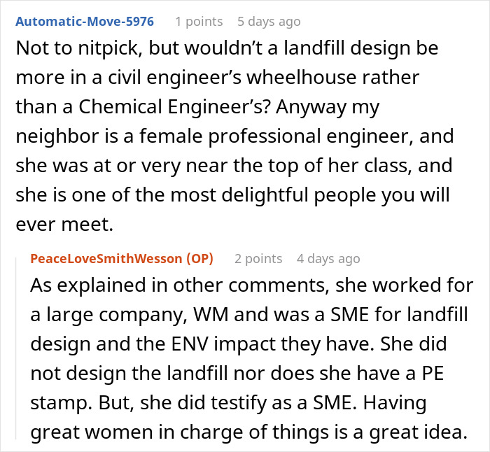 Text exchange about engineering specialization and the importance of women in leadership roles.