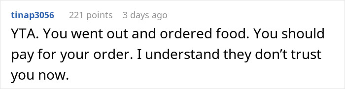 Woman Thinks It’s Not Fair To Split The Bill For Meal She Didn’t Eat, Gets A Reality Check Woman Thinks It’s Not Fair To Split The Bill For Meal She Didn’t Eat, Gets A Reality Check