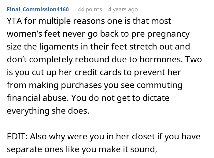 Text screenshot discussing the effects of pregnancy on women's feet, related to returning-wife-shoes. Text screenshot discussing the effects of pregnancy on women's feet, related to returning-wife-shoes.