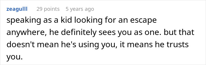 Reddit comment on a post about a teen proving to religious parents their brother isn't gay anymore.